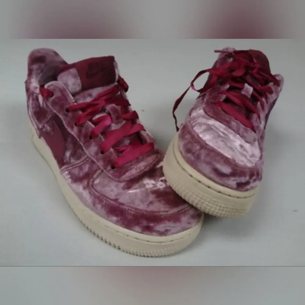 Nike Air Force 1 Crushed Velvet Sneakers Tennis Shoes 5Y Or Women 6.5